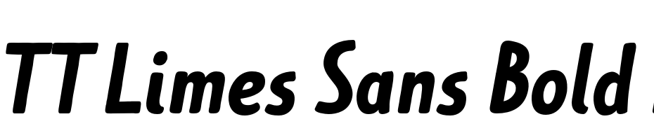 TT Limes Sans Bold Italic Yazı tipi ücretsiz indir